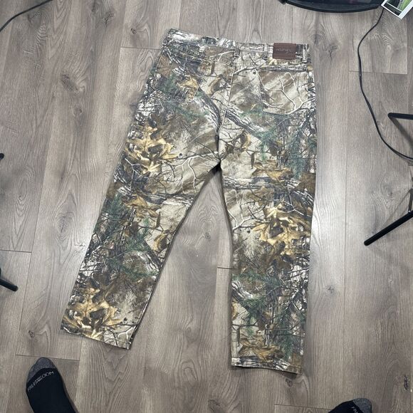 VTG Wrangler Pro Gear Jeans Men 38X30 Realtree Hardwood Camo Hunting Denim Pants - Picture 5 of 7
